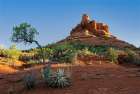 USA-Arizona-Sedona Morning glow on Bell Rock Art Print